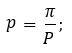 Formula for calculating Circular Pitch with the well-known Diametral Pitch.